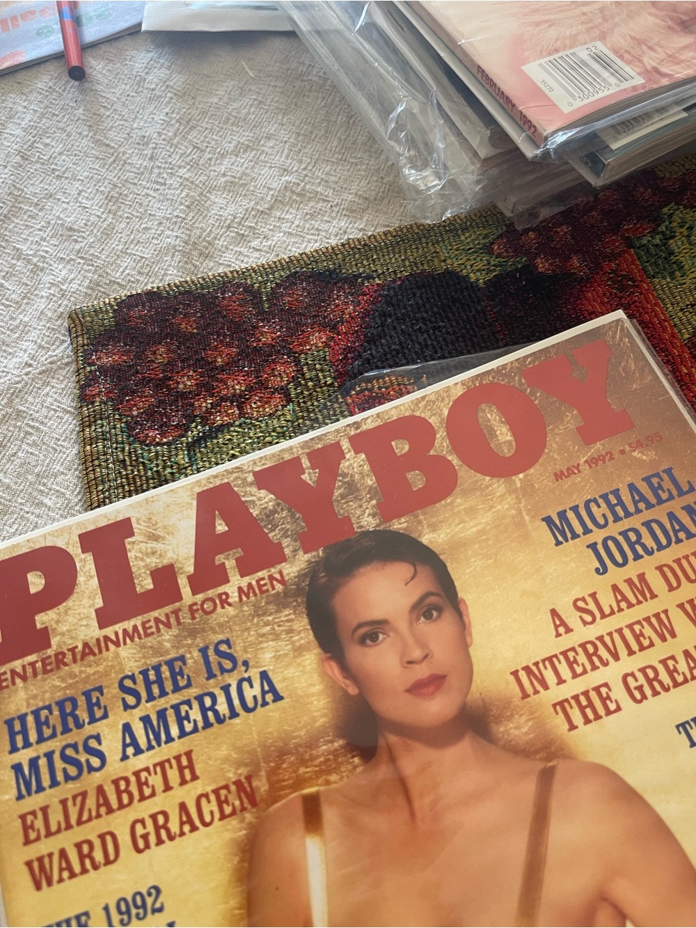 Playboy May 1992 Elizabeth Ward Gracen, Michael Jordan, Miss America, Baseball